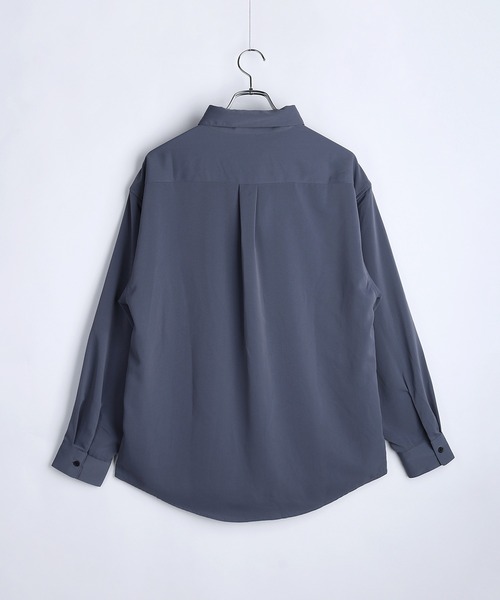 WESTSEA（ウエストシー）の「バラ刺繍ネクタイ付き とろみシャツ オーバーサイズ 長袖シャツ（シャツ/ブラウス・メンズ・ワイン/ホワイト/ブルー・M/L）」の11枚目の写真
