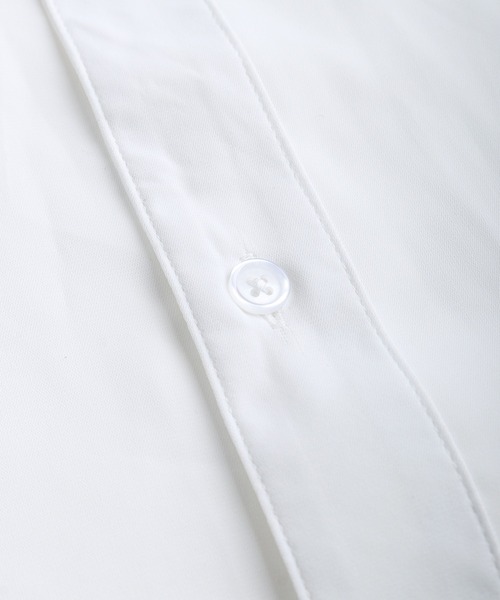 WESTSEA（ウエストシー）の「バラ刺繍ネクタイ付き とろみシャツ オーバーサイズ 長袖シャツ（シャツ/ブラウス・メンズ・ワイン/ホワイト/ブルー・M/L）」の20枚目の写真