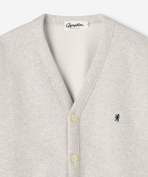 GYMPHLEX(ジムフレックス)の「Gymphlex | スウェット Vネックカーディガン MEN(カーディガン/ボレロ・メンズ・グレー・L)」の4枚目の写真