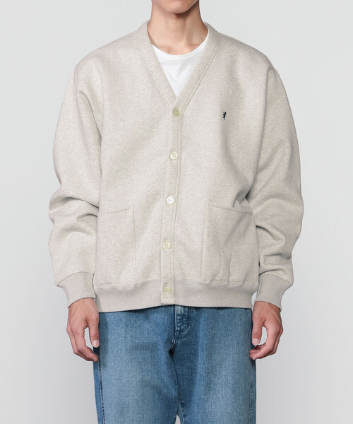 GYMPHLEX(ジムフレックス)の「Gymphlex | スウェット Vネックカーディガン MEN(カーディガン/ボレロ・メンズ・グレー・L)」の9枚目の写真