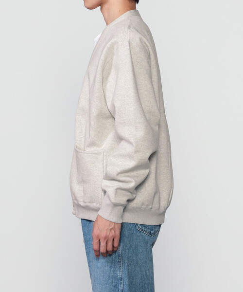GYMPHLEX(ジムフレックス)の「Gymphlex | スウェット Vネックカーディガン MEN(カーディガン/ボレロ・メンズ・グレー・L)」の10枚目の写真