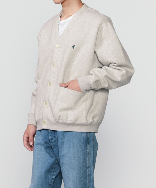GYMPHLEX(ジムフレックス)の「Gymphlex | スウェット Vネックカーディガン MEN(カーディガン/ボレロ・メンズ・グレー・L)」の13枚目の写真