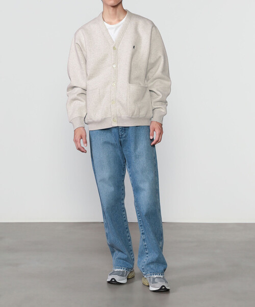 GYMPHLEX(ジムフレックス)の「Gymphlex | スウェット Vネックカーディガン MEN(カーディガン/ボレロ・メンズ・グレー・L)」の14枚目の写真