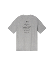 AGEOFPARAMOUNT（エイジオブパラマウント）の「バックプリントTシャツ ユニセックス（グレー）（Tシャツ/カットソー）」