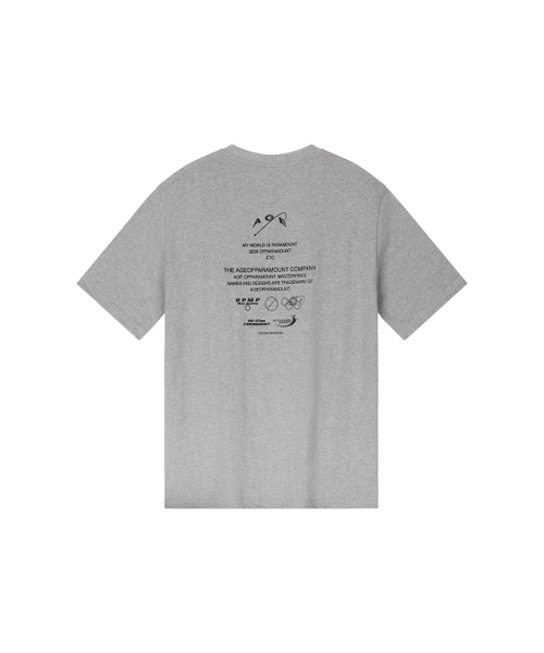 AGEOFPARAMOUNT(エイジオブパラマウント)の「バックプリントTシャツ ユニセックス(グレー)(Tシャツ/カットソー・メンズ・その他・FREE)」の1枚目の写真