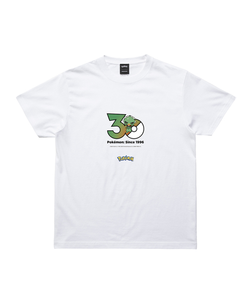 ZOZOSPOT(ゾゾスポット)の「Pokemon 30th Anniversary 1025 T-shirt 「カプサイジ」(Tシャツ/カットソー・レディース・ホワイト・160cm/150cm/140cm/130cm/120cm/110cm/100cm/XXX-LARGE/XX-LARGE/X-LARGE/LARGE/MEDIUM/SMALL)」の1枚目の写真