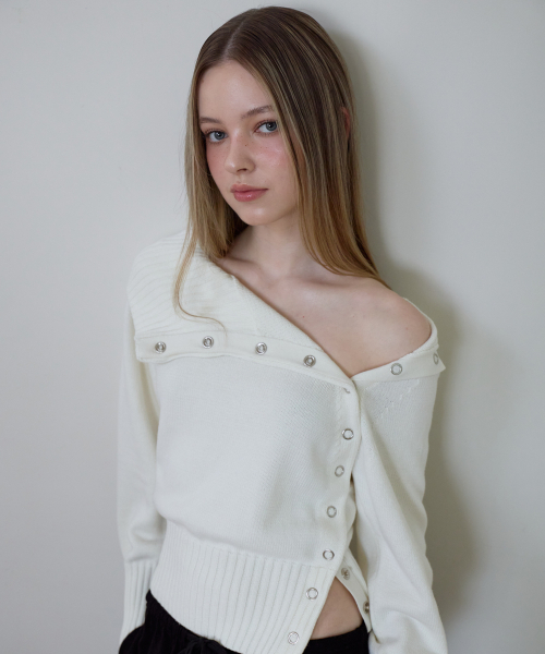 ROSEFRANTZ（ロゼフランツ）の「Fold Off Shoulder Knit [Ivory]（ニット/セーター・レディース・アイボリー・OS）」の6枚目の写真