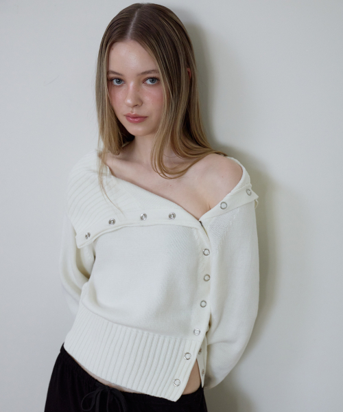 ROSEFRANTZ（ロゼフランツ）の「Fold Off Shoulder Knit [Ivory]（ニット/セーター・レディース・アイボリー・OS）」の8枚目の写真