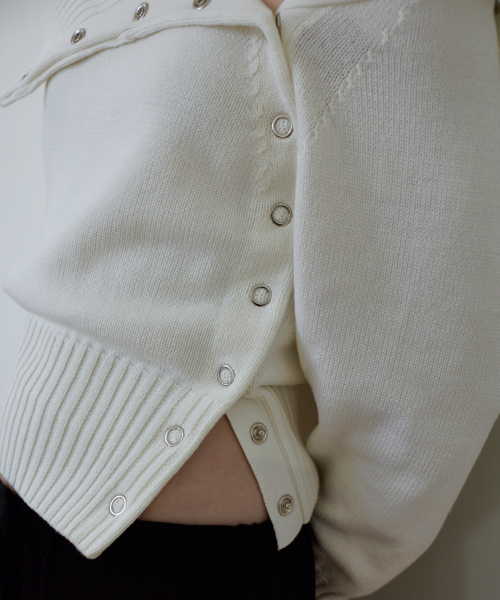 ROSEFRANTZ（ロゼフランツ）の「Fold Off Shoulder Knit [Ivory]（ニット/セーター・レディース・アイボリー・OS）」の10枚目の写真