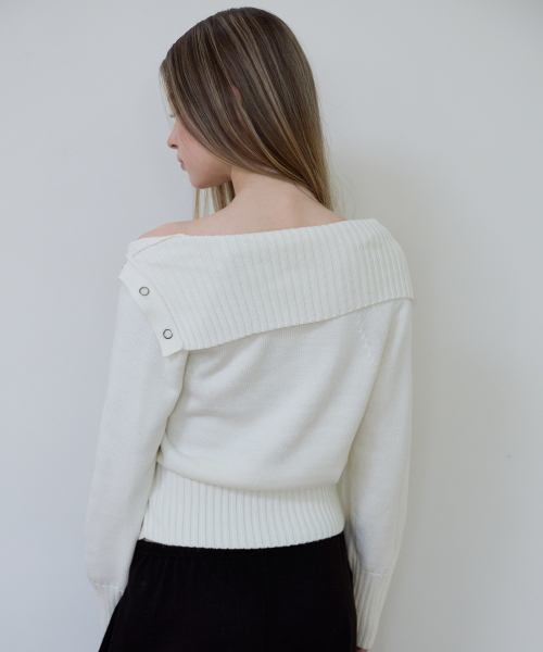 ROSEFRANTZ（ロゼフランツ）の「Fold Off Shoulder Knit [Ivory]（ニット/セーター・レディース・アイボリー・OS）」の11枚目の写真