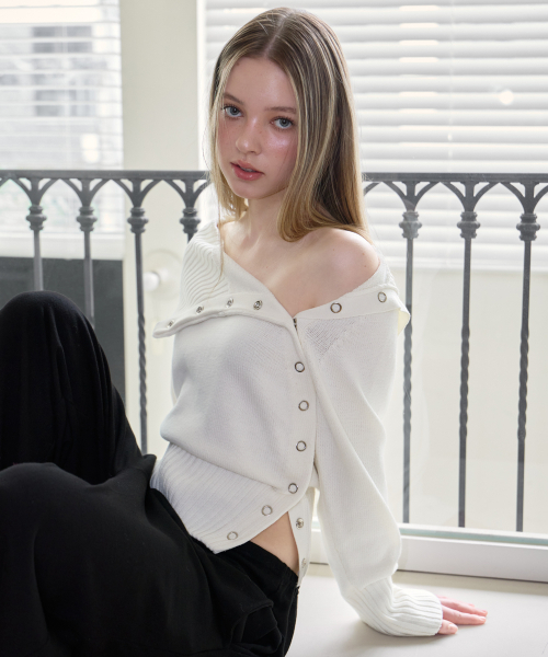 ROSEFRANTZ（ロゼフランツ）の「Fold Off Shoulder Knit [Ivory]（ニット/セーター・レディース・アイボリー・OS）」の16枚目の写真