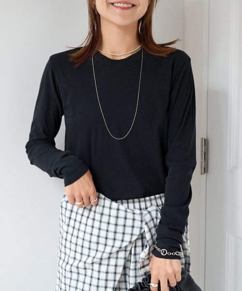 OUTDOOR PRODUCTS(アウトドアプロダクツ)の「追加 ハイツイストジャージークルーネックコンパクト(Tシャツ/カットソー・レディース・ホワイト/ブラック/ブラウン/グレー/グリーン系その他・FREE)」の9枚目の写真