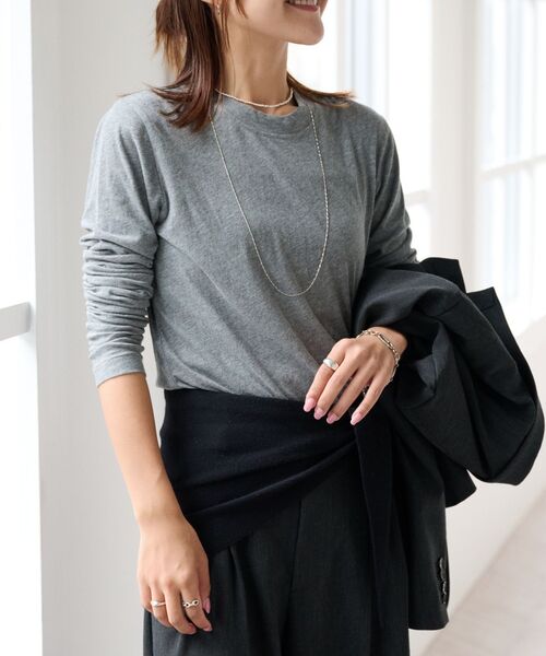 OUTDOOR PRODUCTS(アウトドアプロダクツ)の「追加 ハイツイストジャージークルーネックコンパクト(Tシャツ/カットソー・レディース・ホワイト/ブラック/ブラウン/グレー/グリーン系その他・FREE)」の20枚目の写真