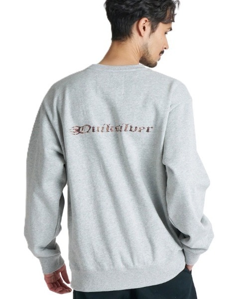 Quiksilver(クイックシルバー)の「クイックシルバー QUIKSILVER MERCURY SWEAT CREW(スウェット・メンズ・ライトグレー/ブラック・L/M/LL)」の3枚目の写真