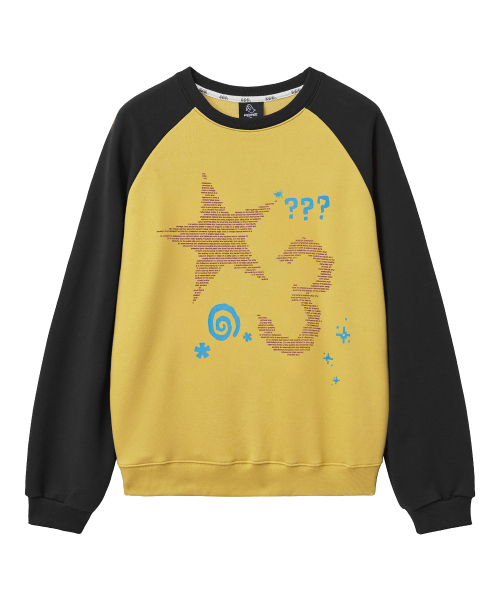 MOZMOZ(モズモズ)の「スタースリー 配色 ラグラン スウェット ブラック(スウェット・レディース・ブラック・LARGE/X-LARGE/3)」の5枚目の写真