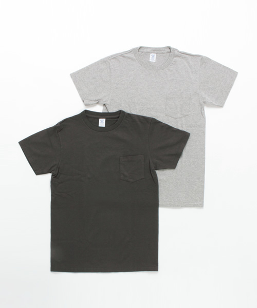 Velva Sheen(ベルバシーン)の「【Velva Sheen】ベルバシーン 2パックポケット付きTシャツ(Tシャツ/カットソー・メンズ・ブラック×ホワイト/ホワイト×グレー/ホワイト×ネイビー/ブラック×グレー/ブルー系その他/ホワイト×ブラック・SMALL/LARGE/MEDIUM)」の4枚目の写真