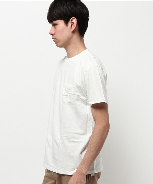 Velva Sheen(ベルバシーン)の「【Velva Sheen】ベルバシーン 2パックポケット付きTシャツ(Tシャツ/カットソー・メンズ・ブラック×ホワイト/ホワイト×グレー/ホワイト×ネイビー/ブラック×グレー/ブルー系その他/ホワイト×ブラック・SMALL/LARGE/MEDIUM)」の8枚目の写真