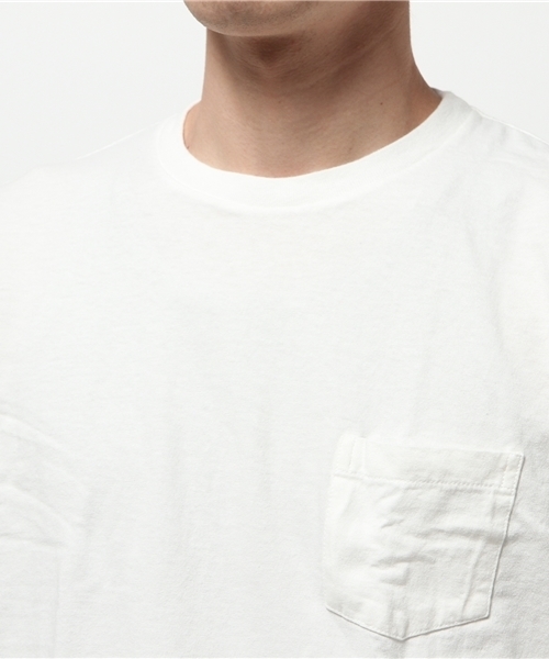 Velva Sheen(ベルバシーン)の「【Velva Sheen】ベルバシーン 2パックポケット付きTシャツ(Tシャツ/カットソー・メンズ・ブラック×ホワイト/ホワイト×グレー/ホワイト×ネイビー/ブラック×グレー/ブルー系その他/ホワイト×ブラック・SMALL/LARGE/MEDIUM)」の10枚目の写真