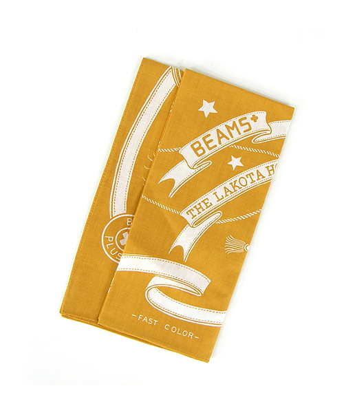 BEAMS PLUS（ビームスプラス）の「THE LAKOTA HOUSE×BEAMS PLUS / 別注 バンダナ（バンダナ/スカーフ・メンズ・ブラウン/レッド/イエロー/グリーン/ネイビー・ONE SIZE）」の4枚目の写真