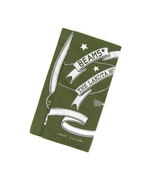 BEAMS PLUS（ビームスプラス）の「THE LAKOTA HOUSE×BEAMS PLUS / 別注 バンダナ（バンダナ/スカーフ・メンズ・ブラウン/レッド/イエロー/グリーン/ネイビー・ONE SIZE）」の11枚目の写真