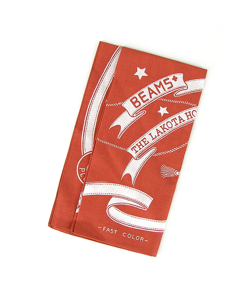 BEAMS PLUS（ビームスプラス）の「THE LAKOTA HOUSE×BEAMS PLUS / 別注 バンダナ（バンダナ/スカーフ・メンズ・ブラウン/レッド/イエロー/グリーン/ネイビー・ONE SIZE）」の10枚目の写真