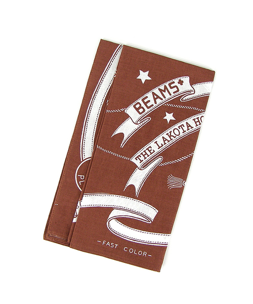 BEAMS PLUS（ビームスプラス）の「THE LAKOTA HOUSE×BEAMS PLUS / 別注 バンダナ（バンダナ/スカーフ・メンズ・ブラウン/レッド/イエロー/グリーン/ネイビー・ONE SIZE）」の9枚目の写真
