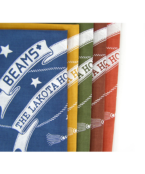 BEAMS PLUS（ビームスプラス）の「THE LAKOTA HOUSE×BEAMS PLUS / 別注 バンダナ（バンダナ/スカーフ・メンズ・ブラウン/レッド/イエロー/グリーン/ネイビー・ONE SIZE）」の6枚目の写真