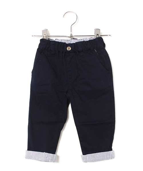 GLOBAL WORK（グローバルワーク）の「【キッズ】ストレッチターンバックパンツ/709766（その他パンツ・キッズ・ネイビー/ベージュ/ライトグリーン・MEDIUM/LARGE/SMALL/X-LARGE）」の3枚目の写真