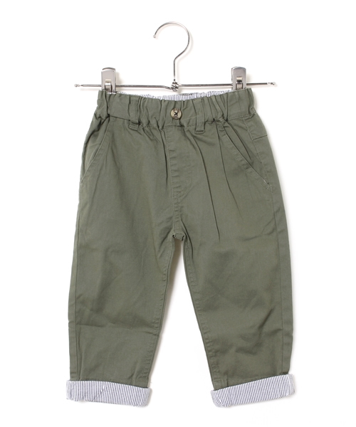 GLOBAL WORK（グローバルワーク）の「【キッズ】ストレッチターンバックパンツ/709766（その他パンツ・キッズ・ネイビー/ベージュ/ライトグリーン・MEDIUM/LARGE/SMALL/X-LARGE）」の2枚目の写真