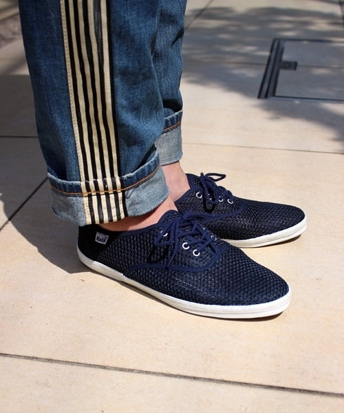 LE TALON(ルタロン)の「Keds Champion Oxford メッシュ◆(スニーカー・レディース・アイボリー/ネイビー・37.5/36.5/36/37/38/35.5)」の2枚目の写真