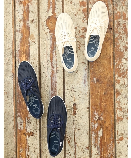 LE TALON(ルタロン)の「Keds Champion Oxford メッシュ◆(スニーカー・レディース・アイボリー/ネイビー・37.5/36.5/36/37/38/35.5)」の15枚目の写真