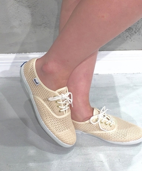 LE TALON(ルタロン)の「Keds Champion Oxford メッシュ◆(スニーカー・レディース・アイボリー/ネイビー・37.5/36.5/36/37/38/35.5)」の16枚目の写真