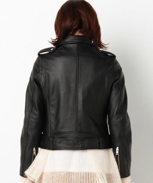 Another Edition(アナザーエディション)の「ラムレザーライダース/AEBC LAMB RIDERS◆(ライダースジャケット・レディース・ブラック/ブラウン・SMALL/MEDIUM)」の18枚目の写真