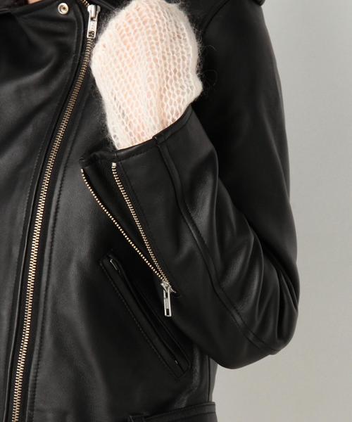 Another Edition(アナザーエディション)の「ラムレザーライダース/AEBC LAMB RIDERS◆(ライダースジャケット・レディース・ブラック/ブラウン・SMALL/MEDIUM)」の13枚目の写真