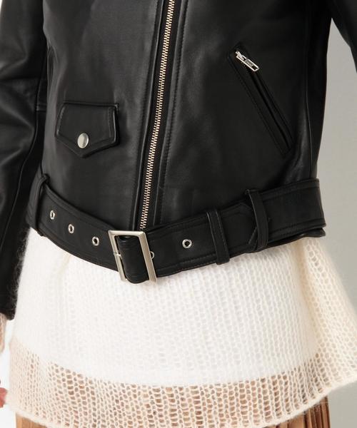 Another Edition(アナザーエディション)の「ラムレザーライダース/AEBC LAMB RIDERS◆(ライダースジャケット・レディース・ブラック/ブラウン・SMALL/MEDIUM)」の14枚目の写真