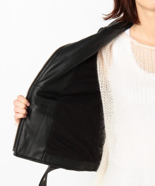 Another Edition(アナザーエディション)の「ラムレザーライダース/AEBC LAMB RIDERS◆(ライダースジャケット・レディース・ブラック/ブラウン・SMALL/MEDIUM)」の15枚目の写真