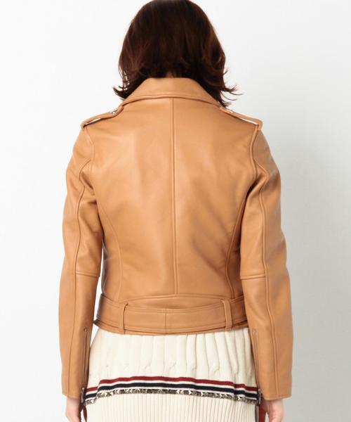 Another Edition(アナザーエディション)の「ラムレザーライダース/AEBC LAMB RIDERS◆(ライダースジャケット・レディース・ブラック/ブラウン・SMALL/MEDIUM)」の7枚目の写真