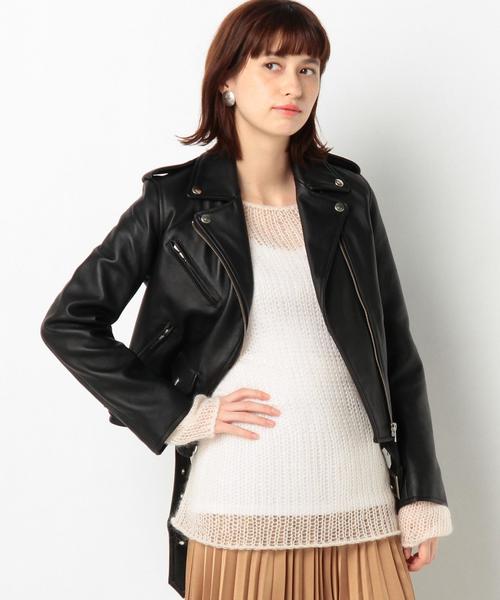 Another Edition(アナザーエディション)の「ラムレザーライダース/AEBC LAMB RIDERS◆(ライダースジャケット・レディース・ブラック/ブラウン・SMALL/MEDIUM)」の11枚目の写真