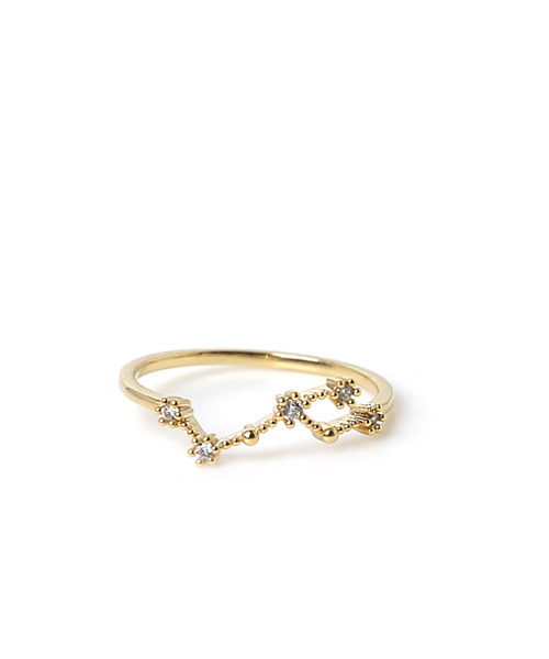 queite（ケイト）の「12星座リング（リング・レディース・B/G/I/A/E/F/H/J/K/L/C/D・ﾌﾘ-）」の6枚目の写真