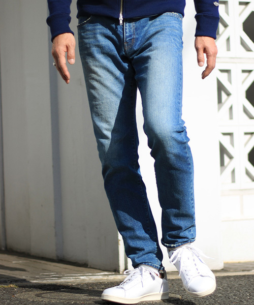ESSENTIAL GARMENT MEN'S BIGI（エッセンシャルガーメントメンズビギ）の「ストレッチジーンズ/スリムテーパード（デニムパンツ・メンズ・ホワイト/ブルー・S/M/L/SS）」の13枚目の写真