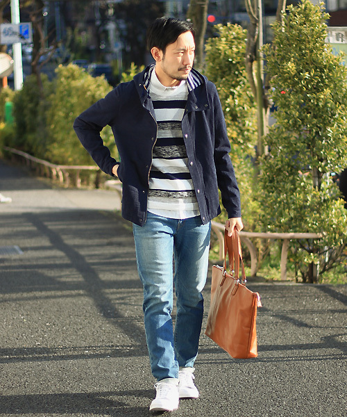 ESSENTIAL GARMENT MEN'S BIGI（エッセンシャルガーメントメンズビギ）の「ストレッチジーンズ/スリムテーパード（デニムパンツ・メンズ・ホワイト/ブルー・S/M/L/SS）」の6枚目の写真