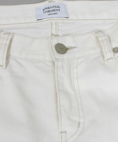 ESSENTIAL GARMENT MEN'S BIGI（エッセンシャルガーメントメンズビギ）の「ストレッチジーンズ/スリムテーパード（デニムパンツ・メンズ・ホワイト/ブルー・S/M/L/SS）」の4枚目の写真