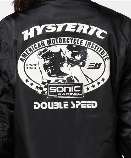 HYSTERIC GLAMOUR（ヒステリックグラマー）の「レーシングJK（ブルゾン・レディース・ホワイト/ブラック/ネイビー・MEDIUM/SMALL）」の7枚目の写真