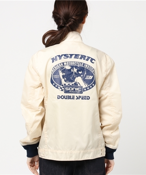 HYSTERIC GLAMOUR（ヒステリックグラマー）の「レーシングJK（ブルゾン・レディース・ホワイト/ブラック/ネイビー・MEDIUM/SMALL）」の11枚目の写真