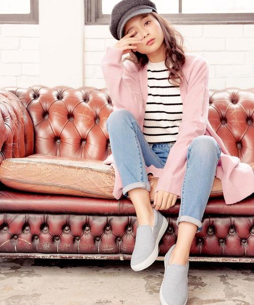 KOBE LETTUCE（コウベレタス）の「ベーシックスリッポンシューズ（スリッポン・レディース・グレー/ホワイト系その他2/ブラック/ホワイト/ホワイト系その他/ホワイト系その他3/ワイン/ブラック系その他2/グレー系その他/ブルー系その他2/イエロー系その他/ネイビー/イエロー/ブルー系その他/パイソン/ブラック系その他3/ブラック系その他/ピンク/レッド/シルバー/レオパード/シルバー系その他/チェック/ピンク系その他/ホワイト系その他4/ブルー系その他3/その他/その他1/ベージュ/ゼブラ/ブルー系その他4・L/M/S/LL）」の11枚目の写真