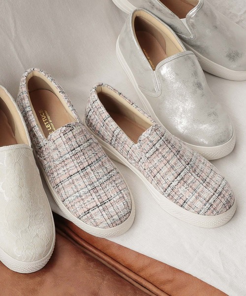 KOBE LETTUCE（コウベレタス）の「ベーシックスリッポンシューズ（スリッポン・レディース・グレー/ホワイト系その他2/ブラック/ホワイト/ホワイト系その他/ホワイト系その他3/ワイン/ブラック系その他2/グレー系その他/ブルー系その他2/イエロー系その他/ネイビー/イエロー/ブルー系その他/パイソン/ブラック系その他3/ブラック系その他/ピンク/レッド/シルバー/レオパード/シルバー系その他/チェック/ピンク系その他/ホワイト系その他4/ブルー系その他3/その他/その他1/ベージュ/ゼブラ/ブルー系その他4・L/M/S/LL）」の21枚目の写真