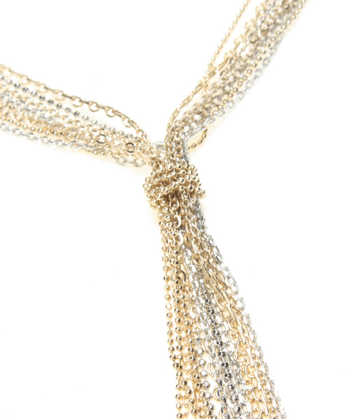 Demi-Luxe BEAMS（デミルクス ビームス）の「Demi-Luxe BEAMS / 8連ノット ロングネックレス（ネックレス・レディース・ゴールド/その他1・ONE SIZE）」の5枚目の写真