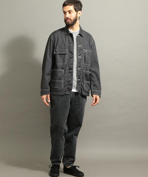 BEAUTY&YOUTH UNITED ARROWS(ビューティーアンドユースユナイテッドアローズ)の「BY TR/TC カバーオール ジャケット ◆(カバーオール・メンズ・ダークグレー/ネイビー・LARGE/X-LARGE/SMALL/MEDIUM)」の6枚目の写真
