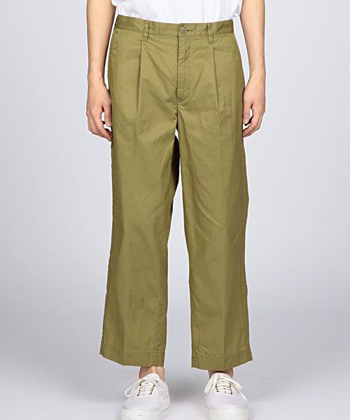 EN ROUTE（アンルート）の「ENR コットンツイル1プリーツパンツ ◆（その他パンツ・メンズ・ブラック/ベージュ・3/2/1）」の4枚目の写真