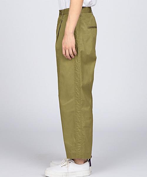 EN ROUTE（アンルート）の「ENR コットンツイル1プリーツパンツ ◆（その他パンツ・メンズ・ブラック/ベージュ・3/2/1）」の5枚目の写真